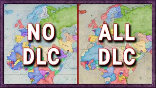 No DLC vs All DLC - Victoria 3 Double Timelapse | Side by Side Comparison