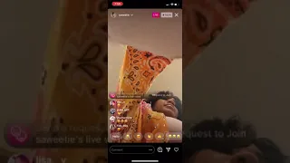 Saweetie reaction to her new music video ft doja cat “best friends” on Instagram live