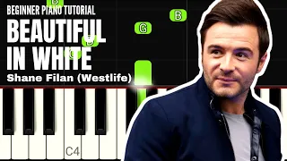 Shane Filan (Westlife) - Beautiful In White (BEGINNER PIANO TUTORIAL)