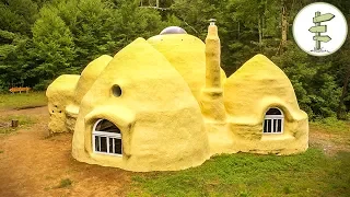 Incredible Dome Home Built with Earth Bags - Sustainable SuperAdobe House