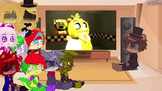 Security Breach+FNAF1 react to Freddy's Spaghettiria(Request) (REUPLOAD)