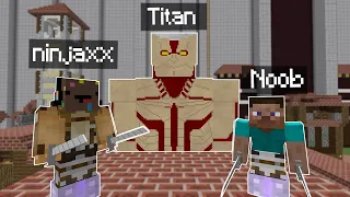 J'ai troll un Noob avec des Titans sur Minecraft..