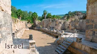 Israel. Ancient Roman thermal baths from the 3rd century, renowned for their healing properties.