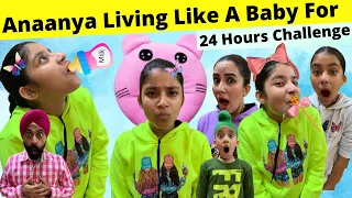 Living Like A Baby For 24 Hours Challenge | Ramneek Singh 1313 | RS 1313 VLOGS