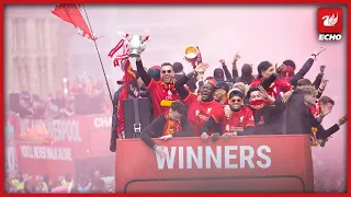 Liverpool's 13.5km trophy parade in 3 minutes