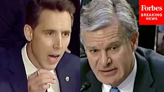 Josh Hawley Confronts FBI Director About 'Very Troubling' Report About Afghan Refugees