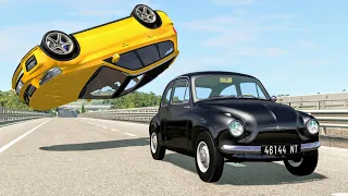 High Speed Traffic Crashes #74 - BeamNG Drive | CrashBoomPunk