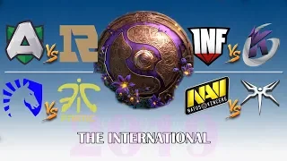 Liquid vs Fnatic - Alliance vs RNG - INF vs KG - Navi vs Mski | TI9 Main Event live