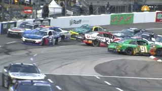 HUGE crash and pile up in the 2022 Nascar Xfinity Series race at Martinsville
