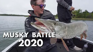 We WON The Musky Battle! || Musky Fishing Leech Lake