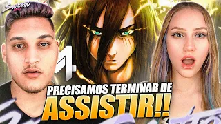 Eren (Shingeki no Kyojin) - Fim Da Humanidade | M4rkim | O Epílogo - REACT EM CASAL