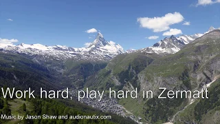 Видео 4K: швейцарские Альпы (Церматт) с высоты птичьего полёта