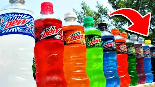 Top 10 Mountain Dew Soda Drinks Ranked WORST to BEST