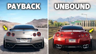 NFS UNBOUND VS NFS PAYBACK | Direct Comparison (Attention to Detail & Graphics)