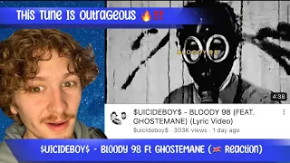 First Time Listening - $UICIDEBOY$ - BLOODY 98 Ft GHOSTEMANE (Reaction)- How Many Different Flows ⁉️