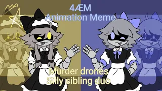 4ÆM animation meme || [Murder drones] || ft. the silly sibling duo Nyx (my Oc) and Cyn