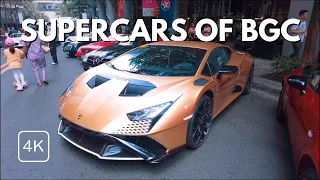 Car Meet of Multi-Millionaires! The Most Insane Supercars of BGC (Part 2) | Philippines | 4K ASMR