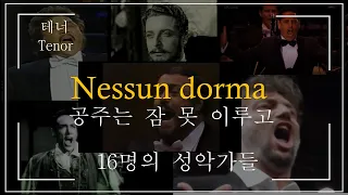 Nessun dorma(공주는 잠 못 이루고)를 부른 성악가들