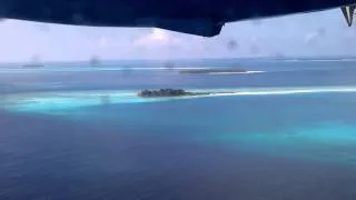 Leaving Reethi Beach - onboard seaplane.