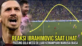 "Dia seperti robot abadi tak ada habisnya"🔴 Reaksi Ibrahimovic saat melihat passing Messi di final