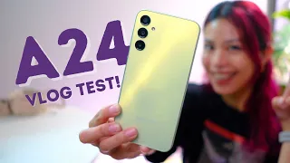 Samsung A24: CAMERA vlog test + battery test!