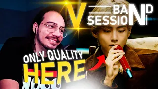 ITALIAN reacts to V 'Slow Dancing & Love Me Again' (Band Session) | REACTION by LUL AB