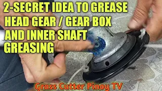 GREASE THE GRASS CUTTER GEAR BOX/ HEAD GEAR/ GREASE INNER SHAFT/GREASE SHAFT ROD OF BRUSH CUTTER,