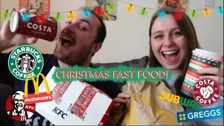 CHRISTMAS FAST FOOD TASTE TEST!