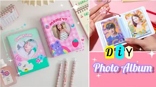 DIY BTS mini photo album📘😱 / How to make mini photo album / easy and cute photo album /paper craft