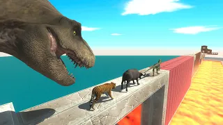 The Collapsed Bridge is Getting Smaller - Animal Revolt Battle Simulator