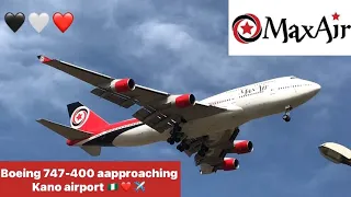 PLANESPOTTING | Kano airport 🇳🇬✈️ | Max air Boeing 747-400 5N-ADM