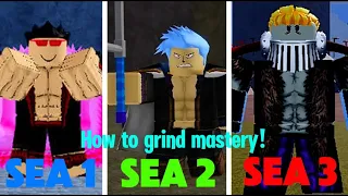 How to EASILY grind mastery in Blox fruits!