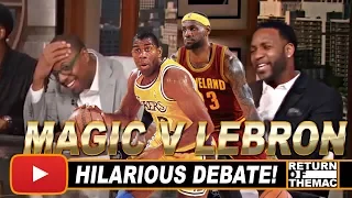 McGrady & Pierce Get Into Hilarious Debate Magic Johnson or Lebron James (2017)