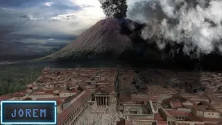 La Erupción del Vesubio y la Destrucción de Pompeya (Animación Cronológica)