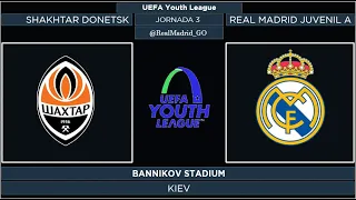 Shakhtar Donetsk - Real Madrid Juvenil A | UEFA Youth League 2021/22 | Jornada 3