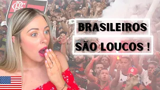 AMERICAN REACTS TO TOP 10 TORCIDAS DO BRASILEIRÃO SÉRIE A/ INTERNATIONAL COUPLE 🇺🇸🇧🇷