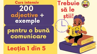 200 cele mai IMPORTANTE ADJECTIVE în germană! CURS INTENSIV de 5 zile. ZIUA 1