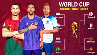 [Quarter-Finals] FIFA WORLD CUP 2022 FIXTURES | QUALIFIED TEAM | DATE & TIME | Argentina Netherlands