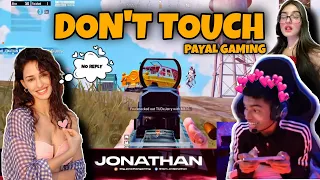 Jonathan playing With Payal | Don't Touch | JONNY ❤️DISHA PATANI CHAT | PAYAL GAMING | MN squad