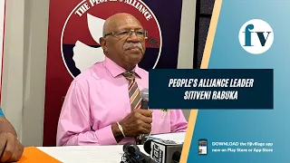 Sitiveni Rabuka comments on 'paapi' label and appications to contest elections for People’s Alliance