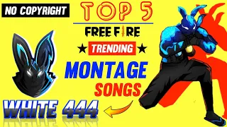 2021 Freefire best montage songs used by WHITE444 || Top 5 best freefire no copyright songs 2021 ||