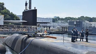 On board the US Navy's largest submarine Michigan