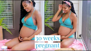30 WEEKS PREGNANT UPDATE! Symptoms And Belly Shot!