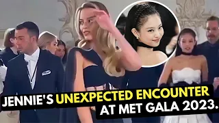 Blackpink's Jennie Unexpected encounter between Hollywood Celebrities at The Met Gala 2023.