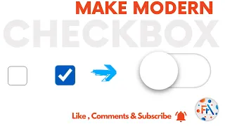 CSS Custom Animated Checkbox | How to make CSS switch toggle custom checkbox | #Four_Arms_Tech
