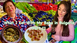 What I EAT with My BABA in the BALKANS: PART 2🌶️ What my Grandma cooks in BULGARIA, EASTERN EUROPE