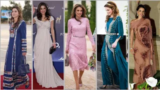 Queen Rania of Jordan in her unique royal style #fashion #wedding #beauty #diy