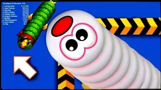 🐍wormate io! worms zone io❤❤ !! pro skills gameplay #163! Worms 07