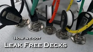 Installing Deck Fittings on a Sailboat - Using Epoxy Resin