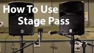 Basic How To: Yamaha Stage PA